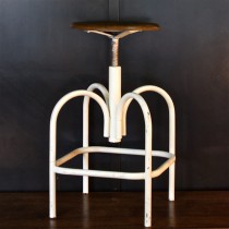 Vintage "Héliolithe" industrial stool circa 1950