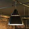 Vintage industrial enamelled hanging/pendant light