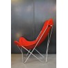 Fauteuil AA Airborne cuir rouge