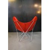 Fauteuil AA Airborne cuir rouge