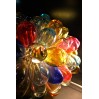 Lampe grappe en verre multicolore