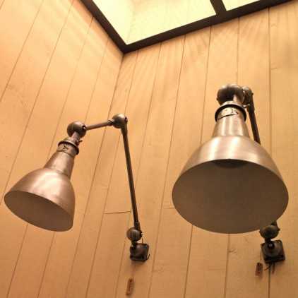 "JIELDE" industrial wall lamps circa 1960