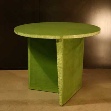 "Félix PERROTIN" concrete table, asymmetric bipod base