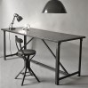 Old military industrial minimalist  metal table