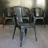 Set of 4 stackable vintage TOLIX chairs, model C by Xavier PAUCHARD
