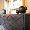 Custom industrial old metal sideboard