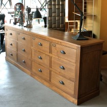 Vintage Haberdashery Counter, Drawers cabinet, Sideboard oak (made to measure)