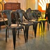 Vintage Belgian industrial chairs "Fibrocit circa 1940