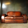 Leather "Bentley" club sofa 1930 style`