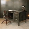 Old french metal desk "Strafor"