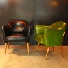 Fauteuil Bebop - Design années 50 - Vert absinthe