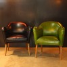 Fauteuil Bebop - Design années 50 - Vert absinthe