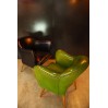 Fauteuil Bebop - Design années 50 - Vert absinthe