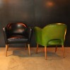 Fauteuil Bebop - Design années 50 - Vert absinthe