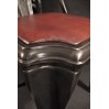 Chaise industrielle "Fibrocit" métal et cuir