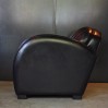 Fauteuil Club "Roadster" cuir noir