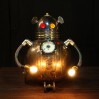 Petit robot lumineux en métal