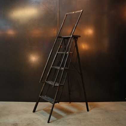 Industrial "MANUFRANCE" french stepladder