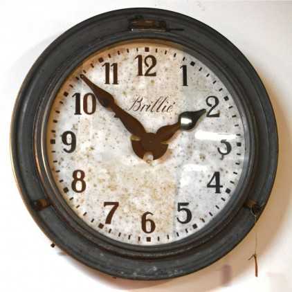 Vintage industrial "BRILLIE" clock circa 1930