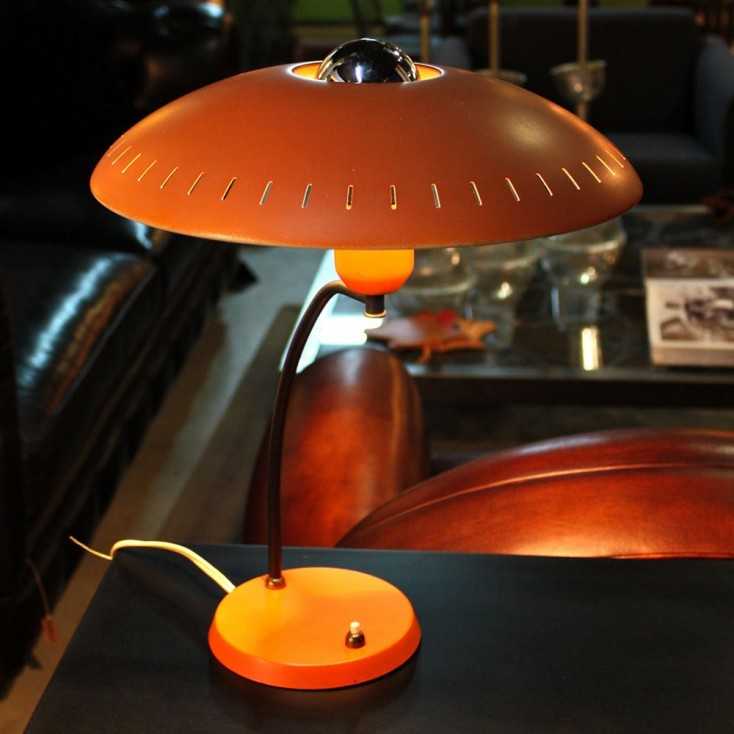 Lampe Philips orange Louis Christiaan Kalff 