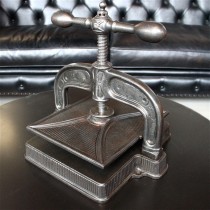 Old cast iron bookbinding press