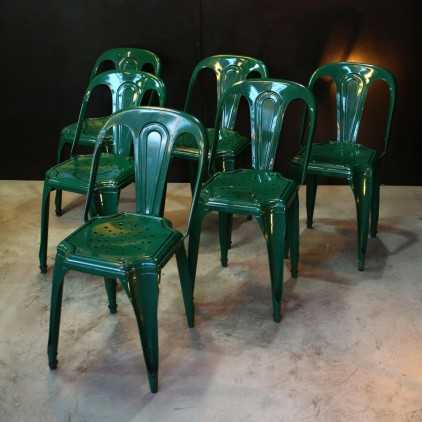 Vintage Belgian industrial chairs "Fibrocit circa 1940