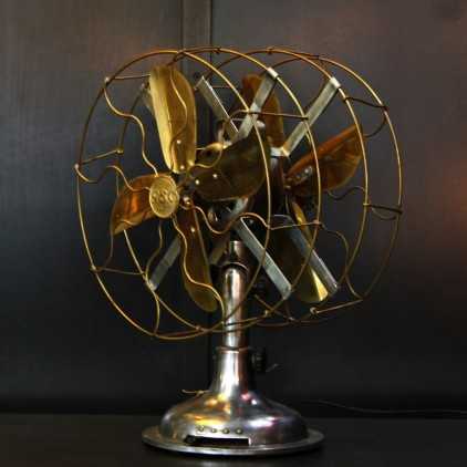 Vintage "General Electric" industrial double sided fan circa 1920