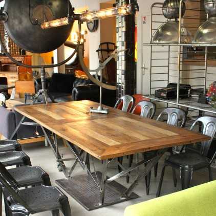 Industrial dining table