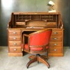 Walnut rolltop desk"Franco-Américain"