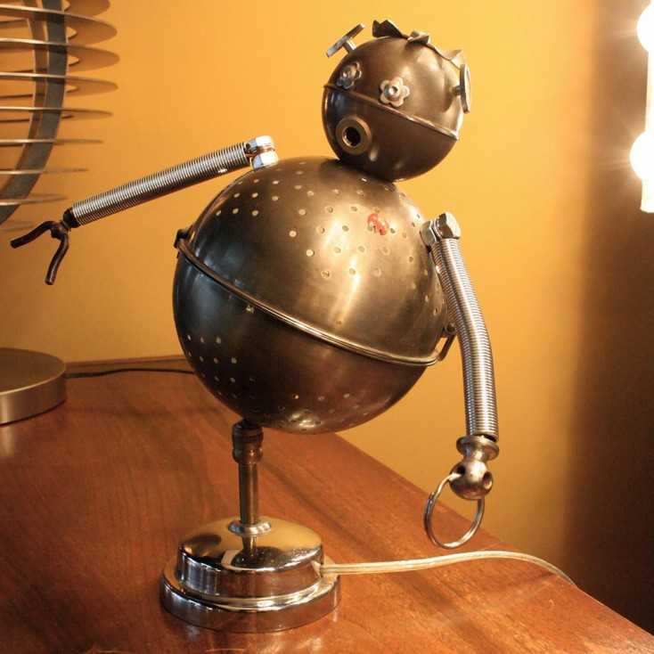 Lampe "Robot" Récup