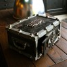 Old travel safe "BAUCHE" riveted iron