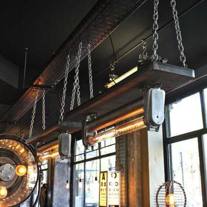 Industrial luminaire suspended "Schreder" 