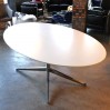 Florence Knoll dining table (oval dining table)white melamine.