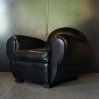 Club armchair (Art Deco) "Panthéra"sheep leather