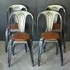 Industrial chairs leather and metal "Fibrocit"