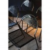 Set of 4 stackable metal chairs