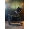 Set of 4 stackable metal chairs