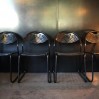 Set of 4 stackable metal chairs