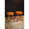 Scandinave stools circa 1960