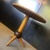 vintage wooden pedestal table