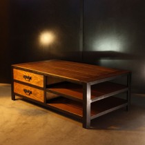 Custom industrial coffee table