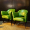 Bebop armchair - French design 50's - Green Lime 