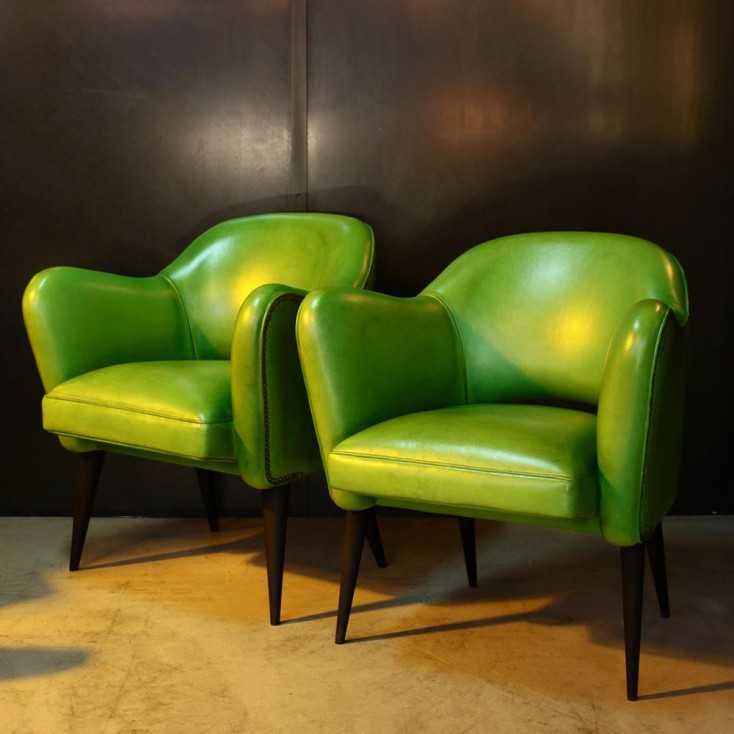 Fauteuil Bebop - design années 50 - Green Lime 