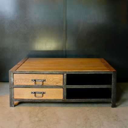 Table basse industrielle sur mesure