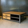 Table basse industrielle sur mesure