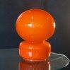 Lampe à poser en opaline orange