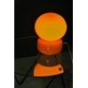 Lampe à poser en opaline orange