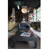 Industrial riveted metal coffee table