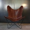 Butterfly AA armchair brown leather edition Airborne by Jorge Ferrari Hardoy