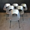 French aluminium"Tulip" chair by Pierre Guariche for Steiner 1953